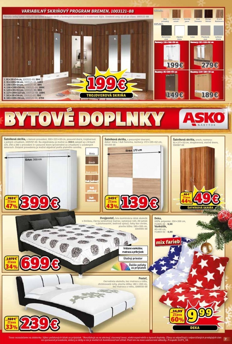 leták ASKO nábytok - bytové doplnky strana 7 leták ASKO nábytok - bytové doplnky strana 7