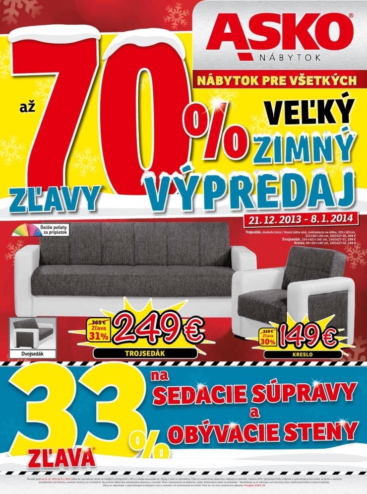 leták ASKO - veľký zimný výpredaj strana 1 leták ASKO - veľký zimný výpredaj strana 1