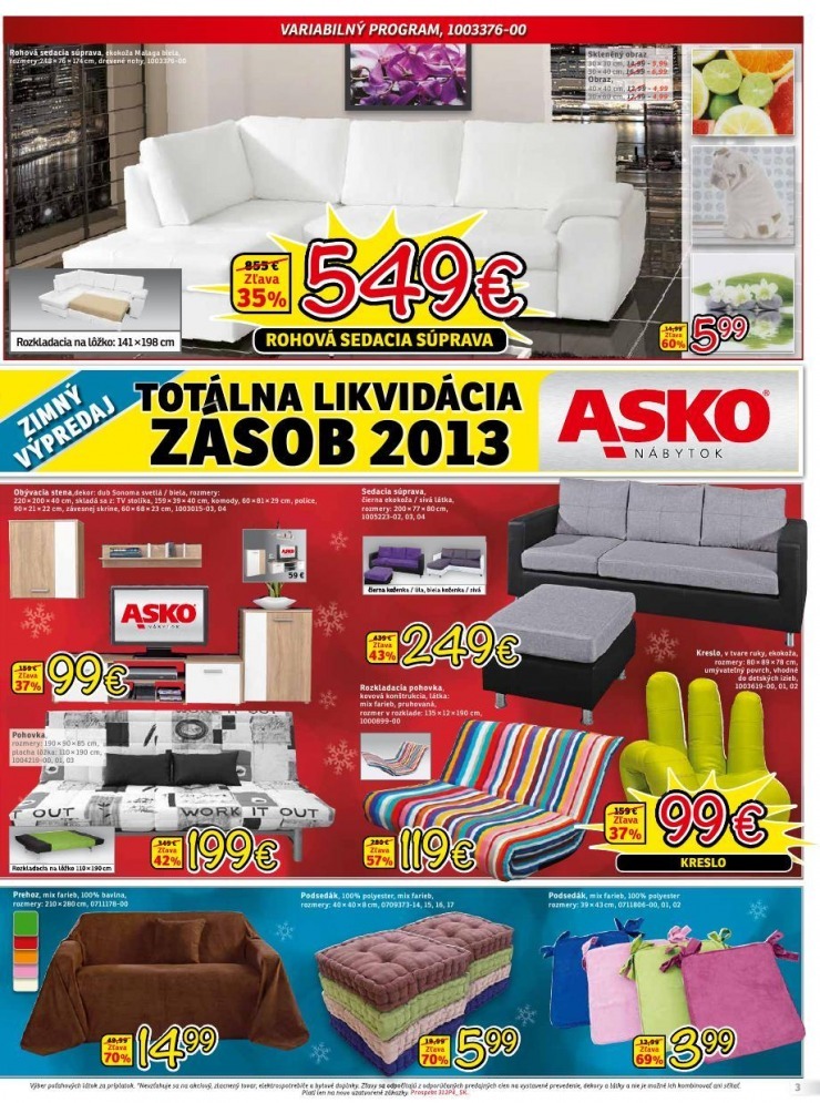 leták ASKO - veľký zimný výpredaj strana 3 leták ASKO - veľký zimný výpredaj strana 3