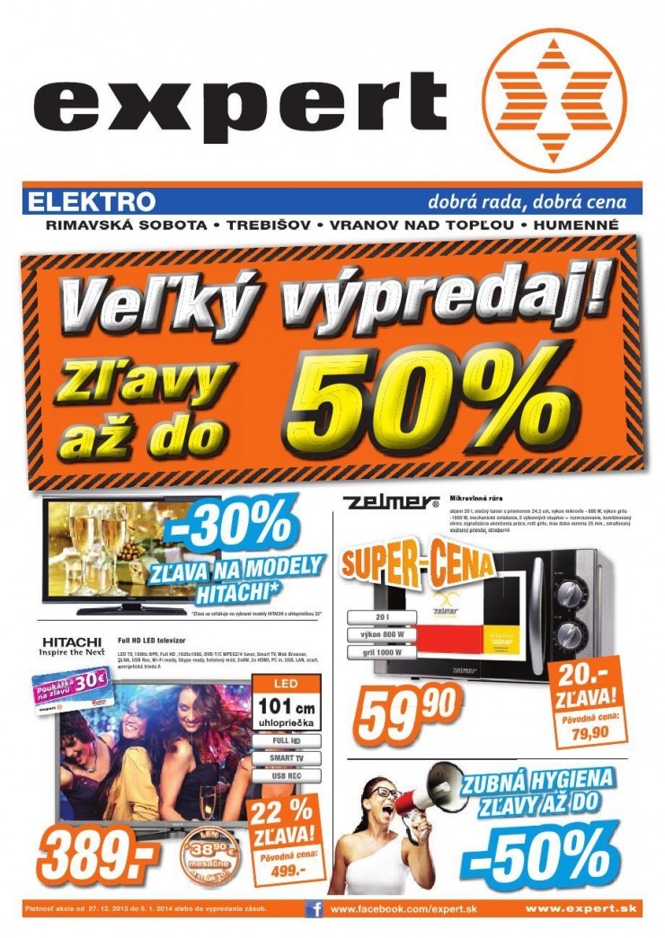 leták Expert Elektro - veľký výpredaj strana 1 leták Expert Elektro - veľký výpredaj strana 1