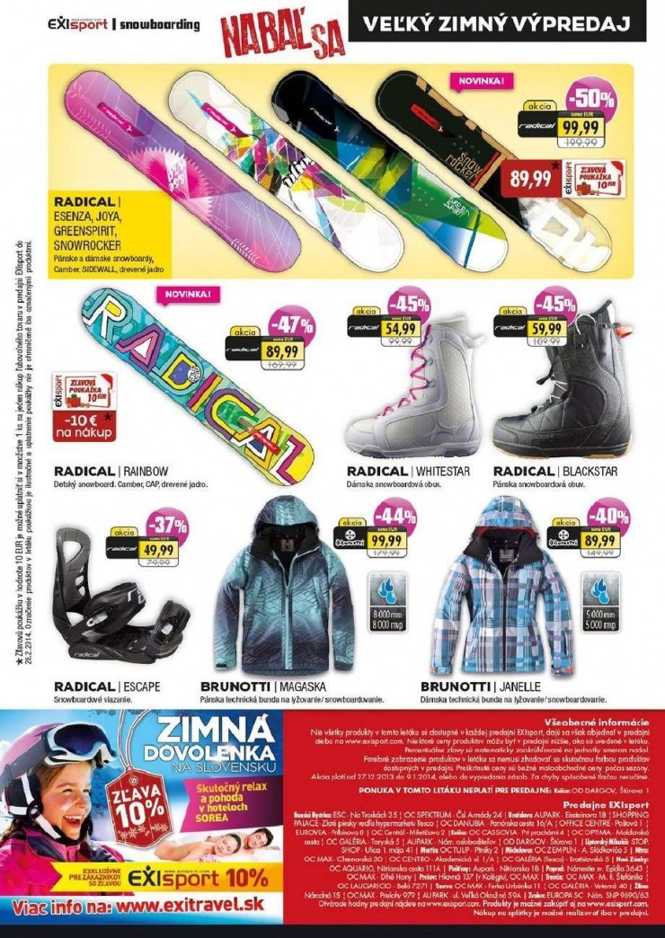 leták EXIsport - zimný výpredaj strana 6 leták EXIsport - zimný výpredaj strana 6