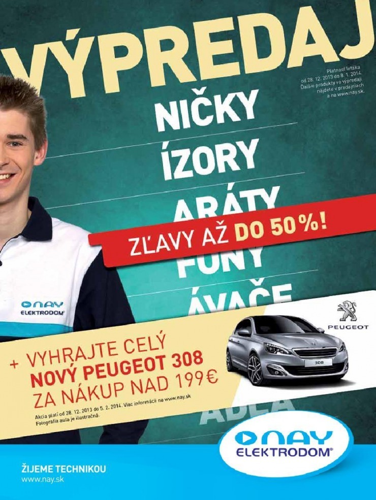 leták NAY Elektrodom - akčný výpredaj strana 1 leták NAY Elektrodom - akčný výpredaj strana 1