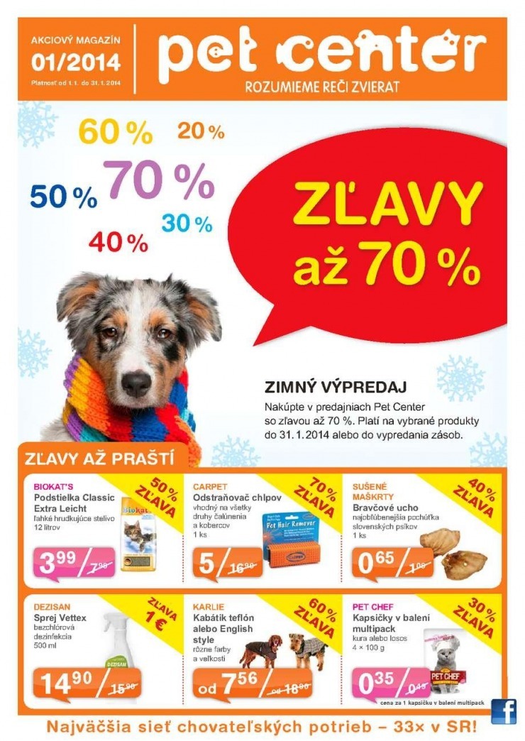 leták leták Pet Center - zľavy strana 1 leták leták Pet Center - zľavy strana 1