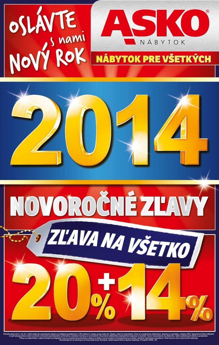 leták ASKO - novoročné zľavy strana 1 leták ASKO - novoročné zľavy strana 1