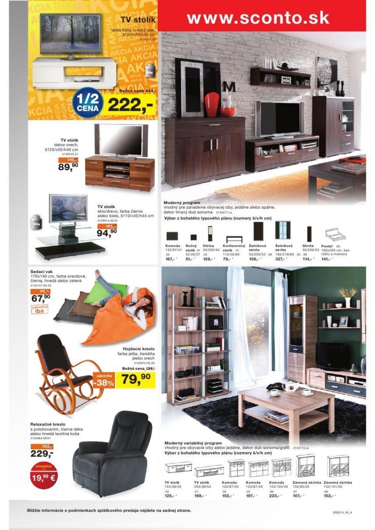 leták špeciálny leták Sconto nábytok strana 4 leták špeciálny leták Sconto nábytok strana 4