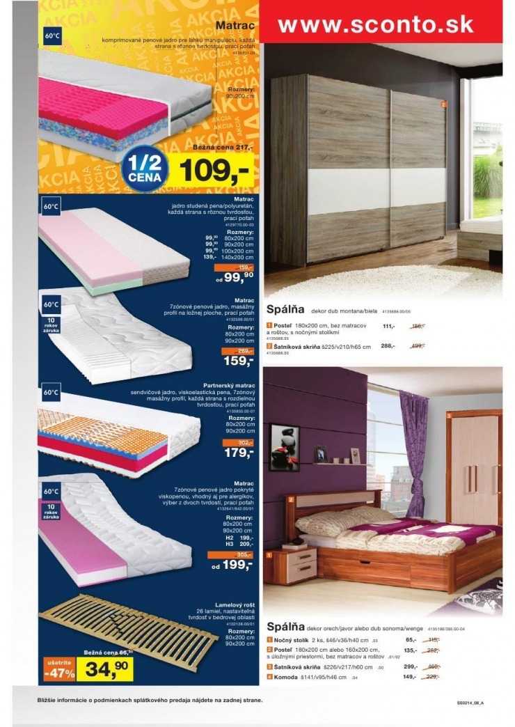 leták špeciálny leták Sconto nábytok strana 8 leták špeciálny leták Sconto nábytok strana 8