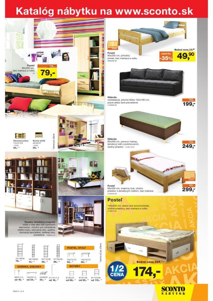 leták špeciálny leták Sconto nábytok strana 13 leták špeciálny leták Sconto nábytok strana 13