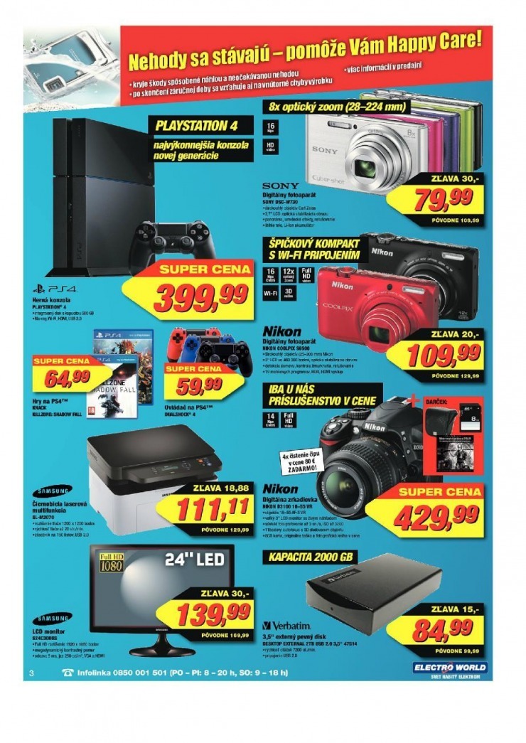 leták Electro World leták - najlepšie ceny strana 3 leták Electro World leták - najlepšie ceny strana 3