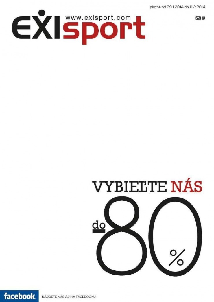 leták EXIsport leták - vybiežte nás strana 1 leták EXIsport leták - vybiežte nás strana 1
