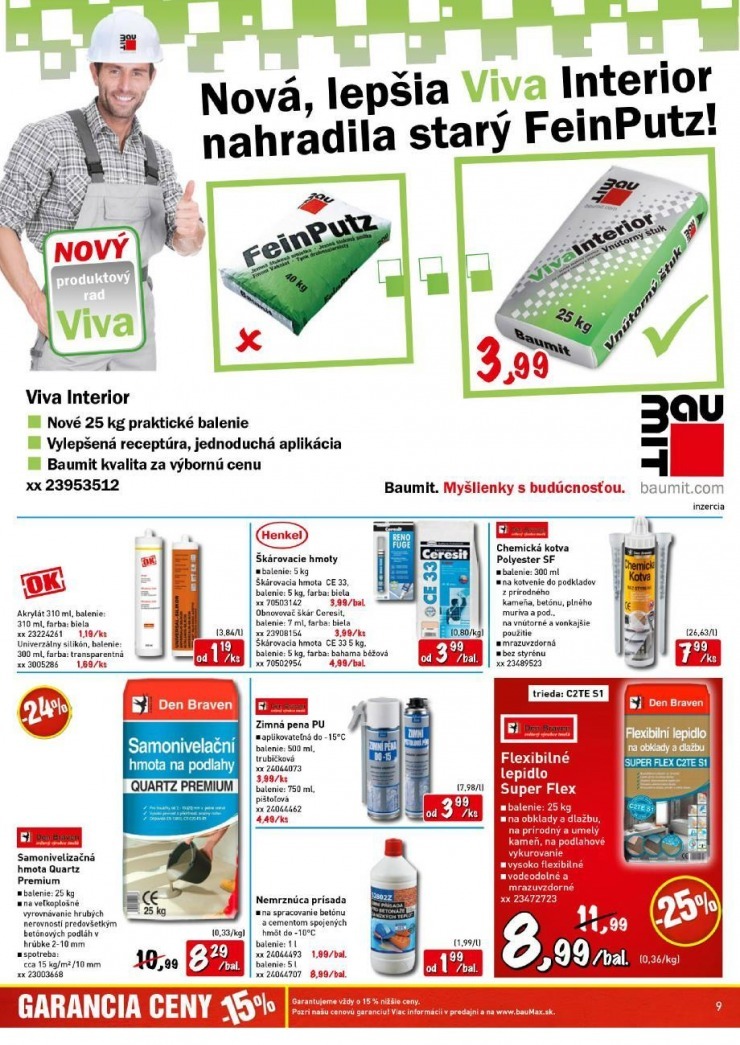 leták bauMax akciový leták strana 9 leták bauMax akciový leták strana 9