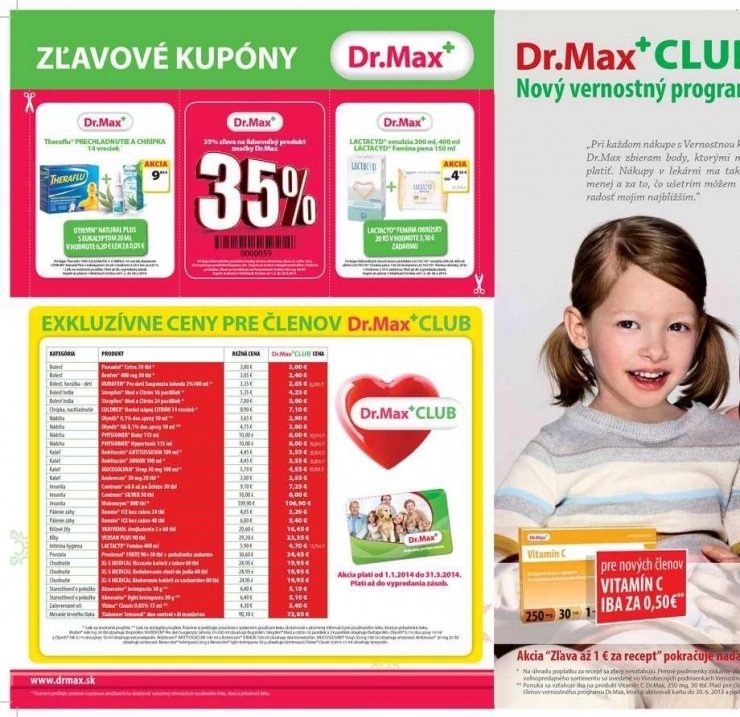 leták leták Dr.Max - zľavové kupóny strana 1 leták leták Dr.Max - zľavové kupóny strana 1