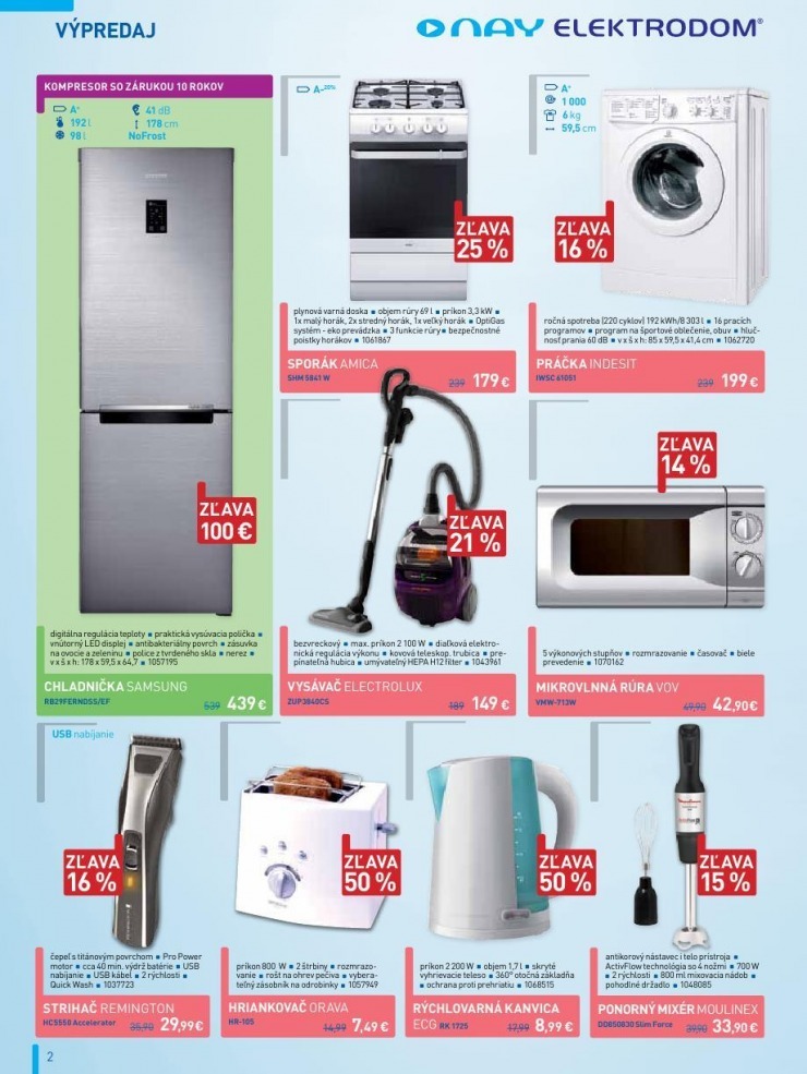leták NAY Elektrodom špeciálna leták strana 2 leták NAY Elektrodom špeciálna leták strana 2
