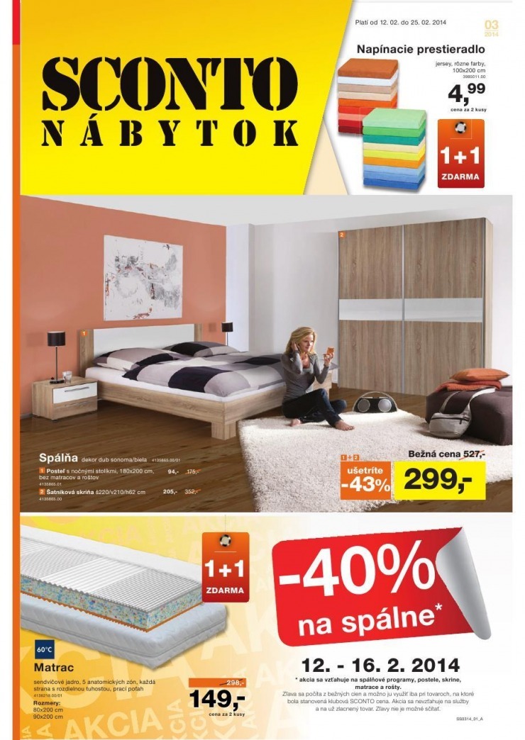 leták akciový leták Sconto nábytok strana 1 leták akciový leták Sconto nábytok strana 1