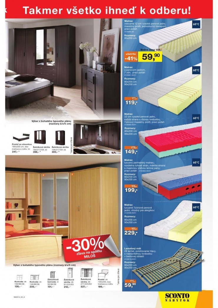 leták akciový leták Sconto nábytok strana 3 leták akciový leták Sconto nábytok strana 3