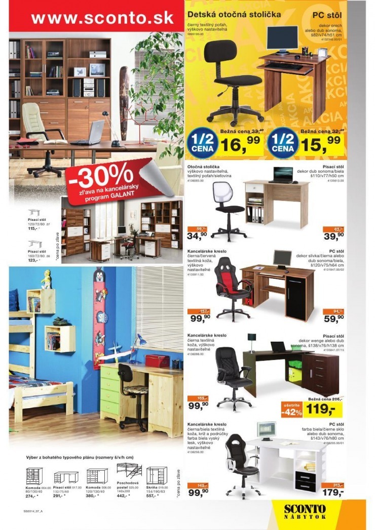 leták akciový leták Sconto nábytok strana 7 leták akciový leták Sconto nábytok strana 7