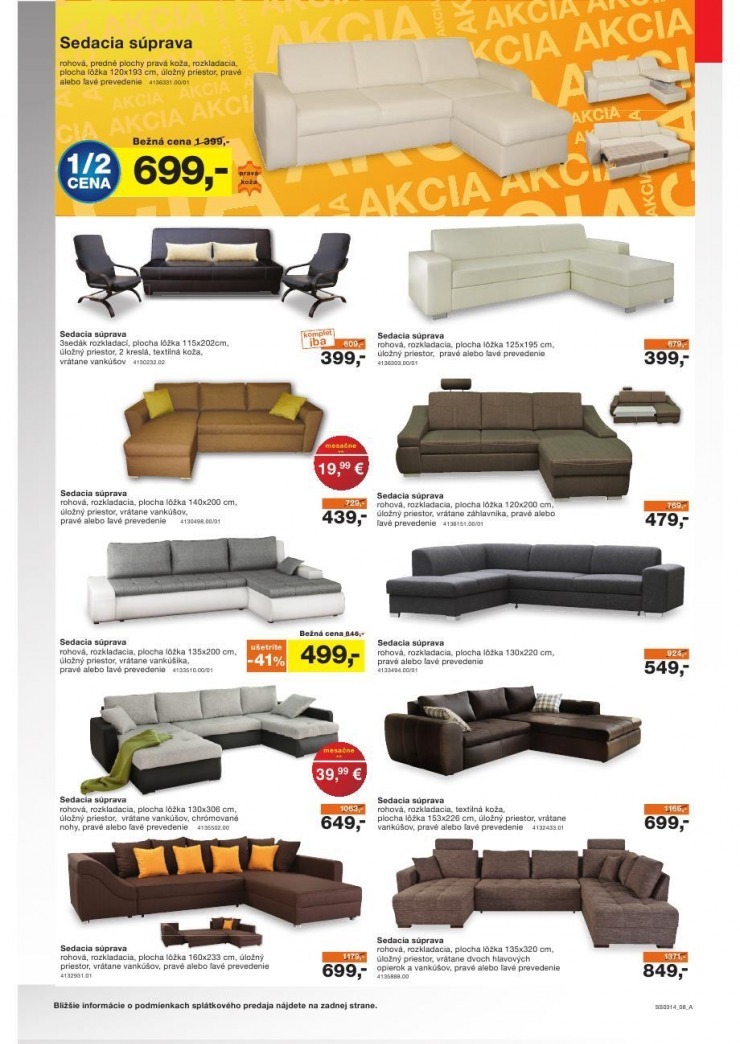 leták akciový leták Sconto nábytok strana 8 leták akciový leták Sconto nábytok strana 8