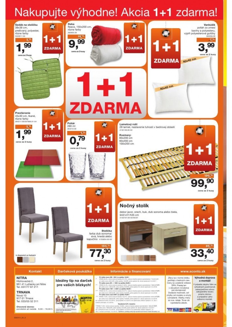 leták akciový leták Sconto nábytok strana 20 leták akciový leták Sconto nábytok strana 20