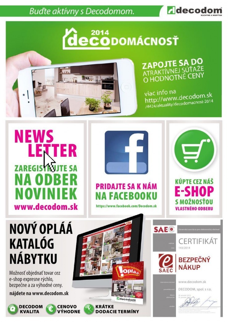 leták leták Decodom - obývačkové zostavy strana 23 leták leták Decodom - obývačkové zostavy strana 23