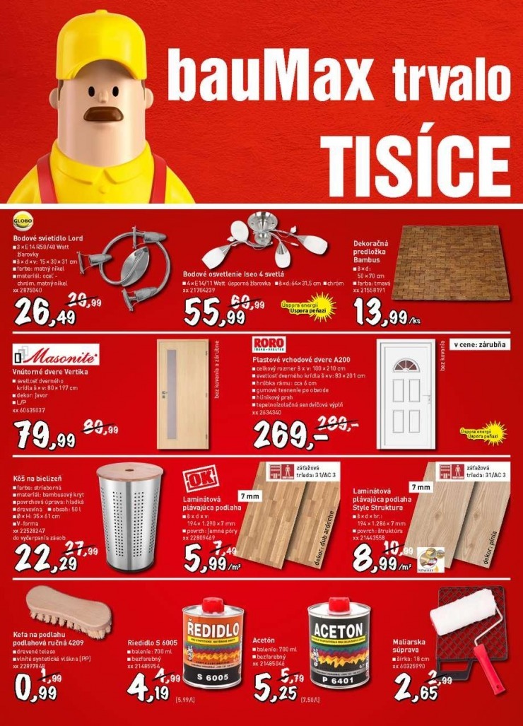 leták bauMax leták - trvalo znižuje strana 2 leták bauMax leták - trvalo znižuje strana 2