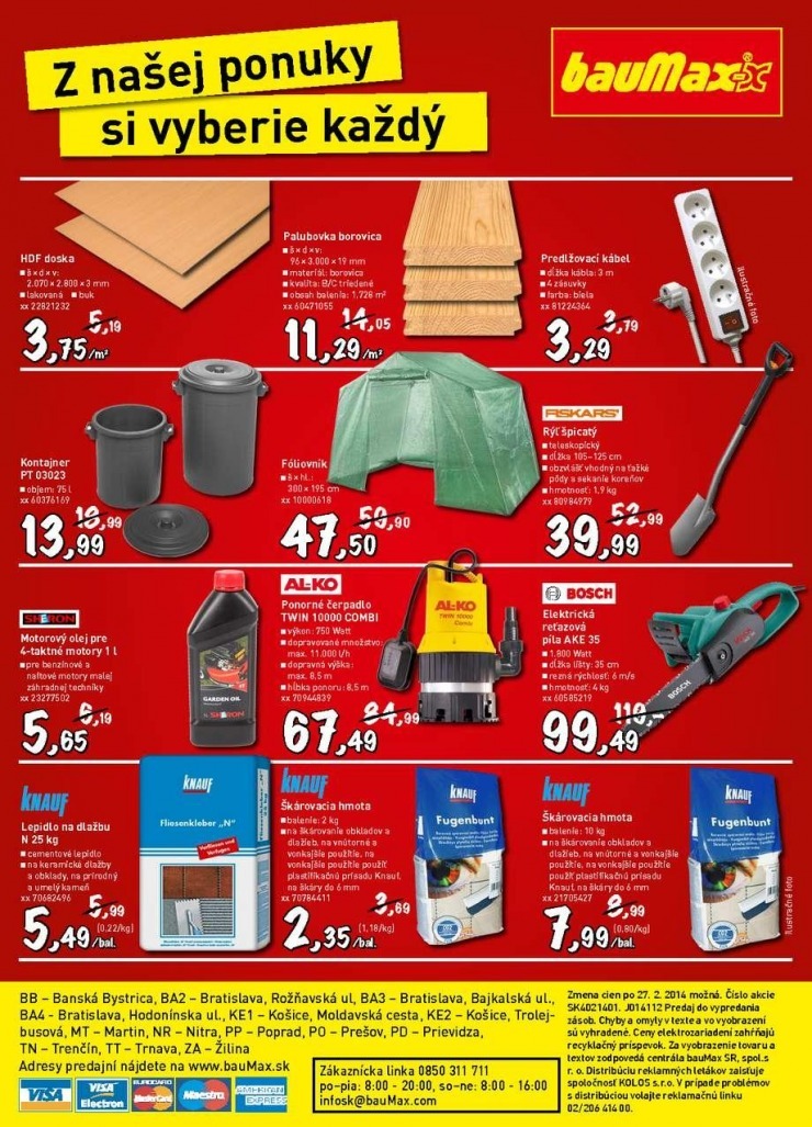 leták bauMax leták - trvalo znižuje strana 4 leták bauMax leták - trvalo znižuje strana 4