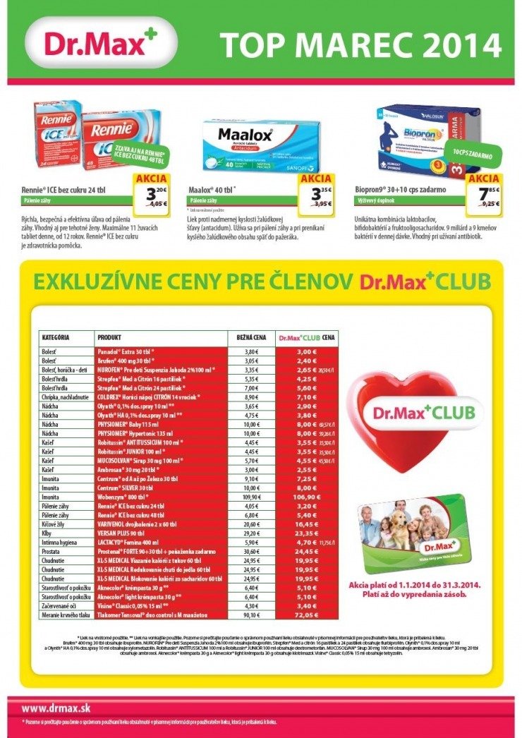 leták leták Dr.Max - zľavové kupóny strana 1 leták leták Dr.Max - zľavové kupóny strana 1