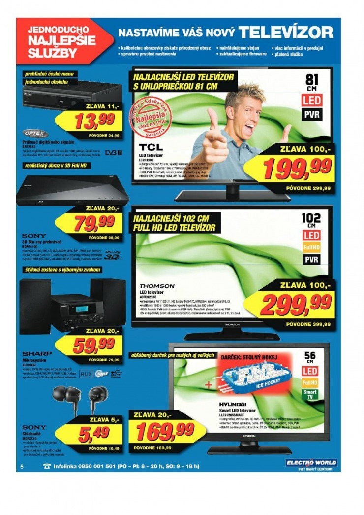 leták Electro World leták - najlepšie ceny strana 5 leták Electro World leták - najlepšie ceny strana 5