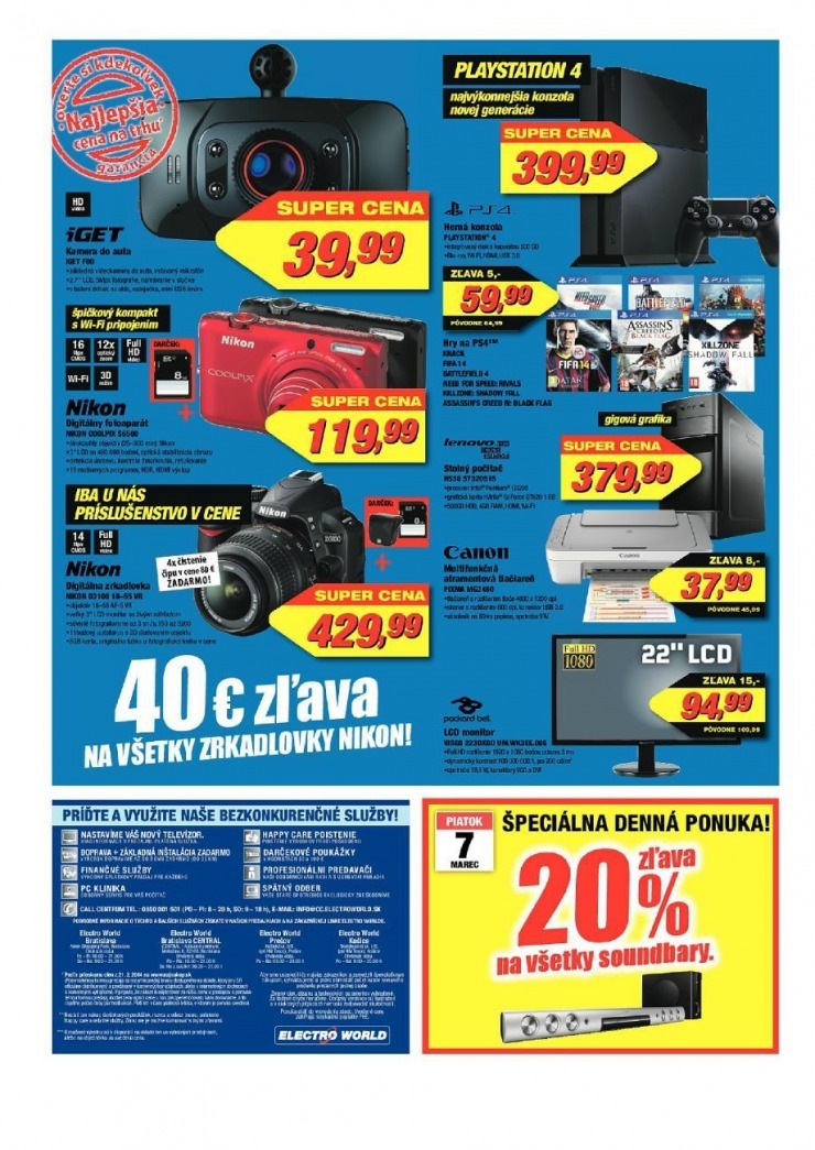 leták Electro World leták - najlepšie ceny strana 8 leták Electro World leták - najlepšie ceny strana 8