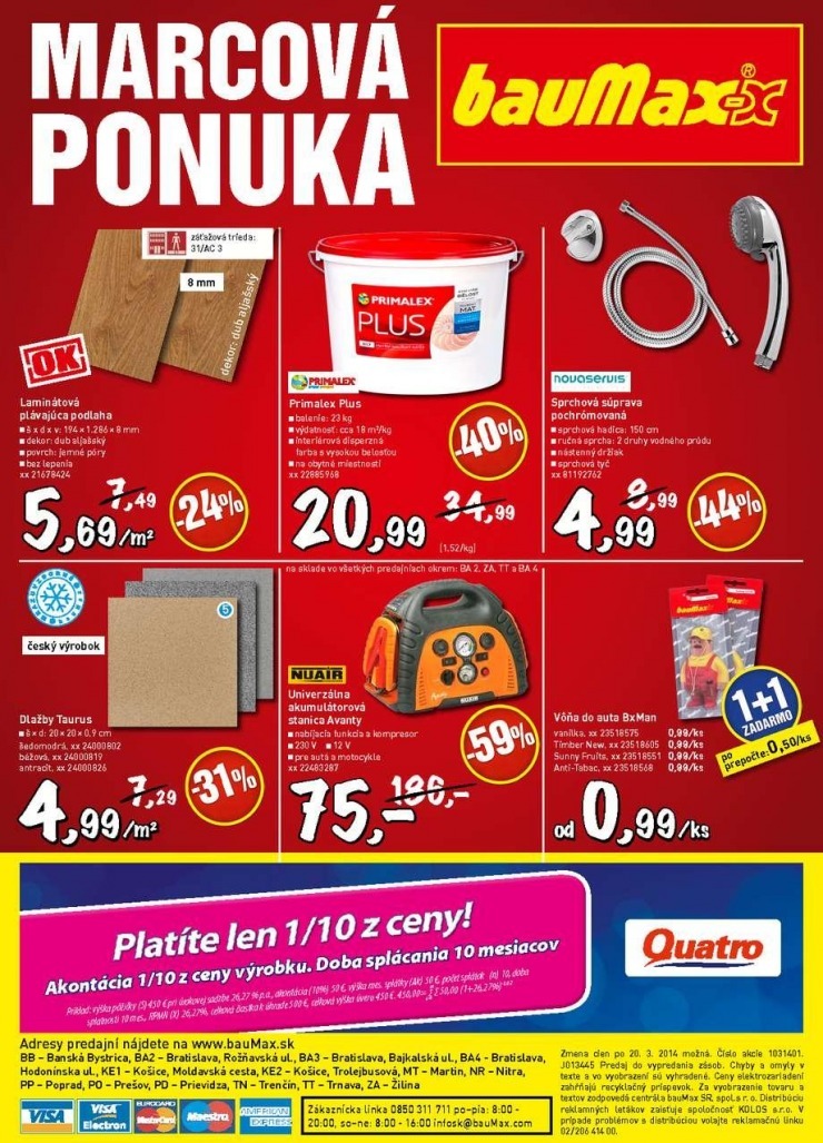 leták akciový leták bauMax strana 48 leták akciový leták bauMax strana 48