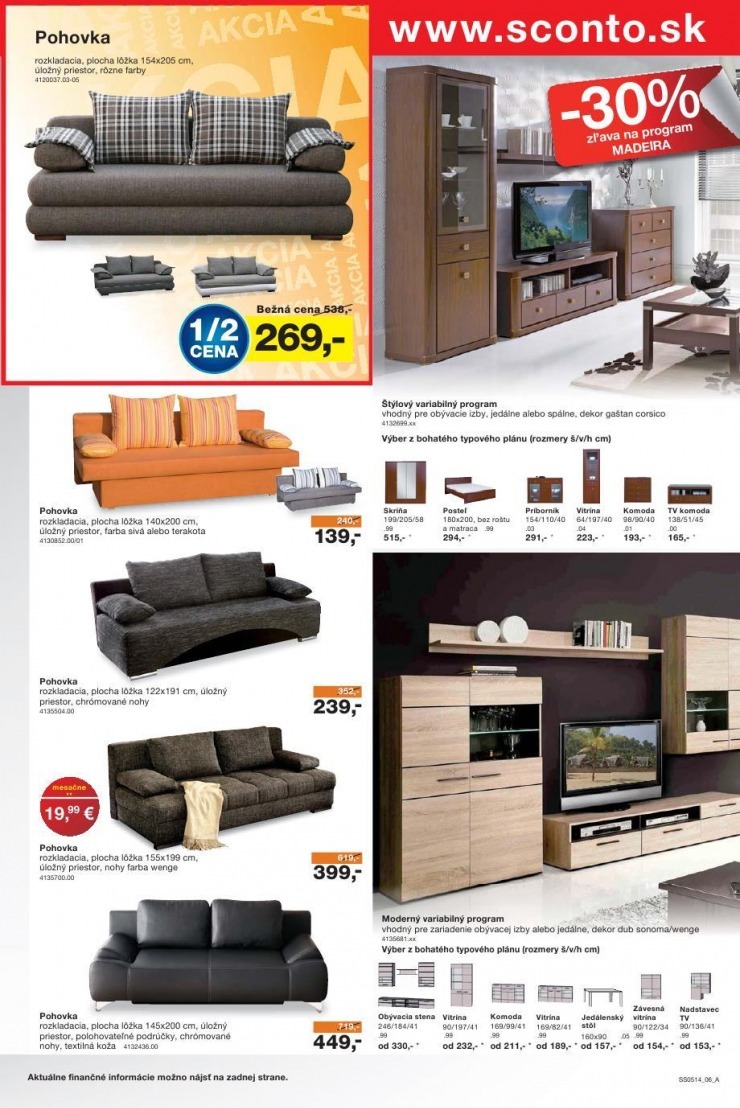 leták mimoriadný leták Sconto nábytok strana 6 leták mimoriadný leták Sconto nábytok strana 6