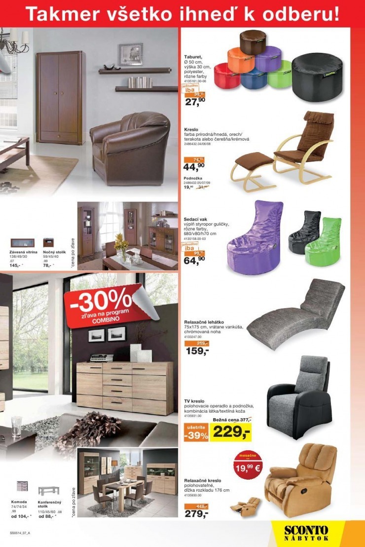 leták mimoriadný leták Sconto nábytok strana 7 leták mimoriadný leták Sconto nábytok strana 7