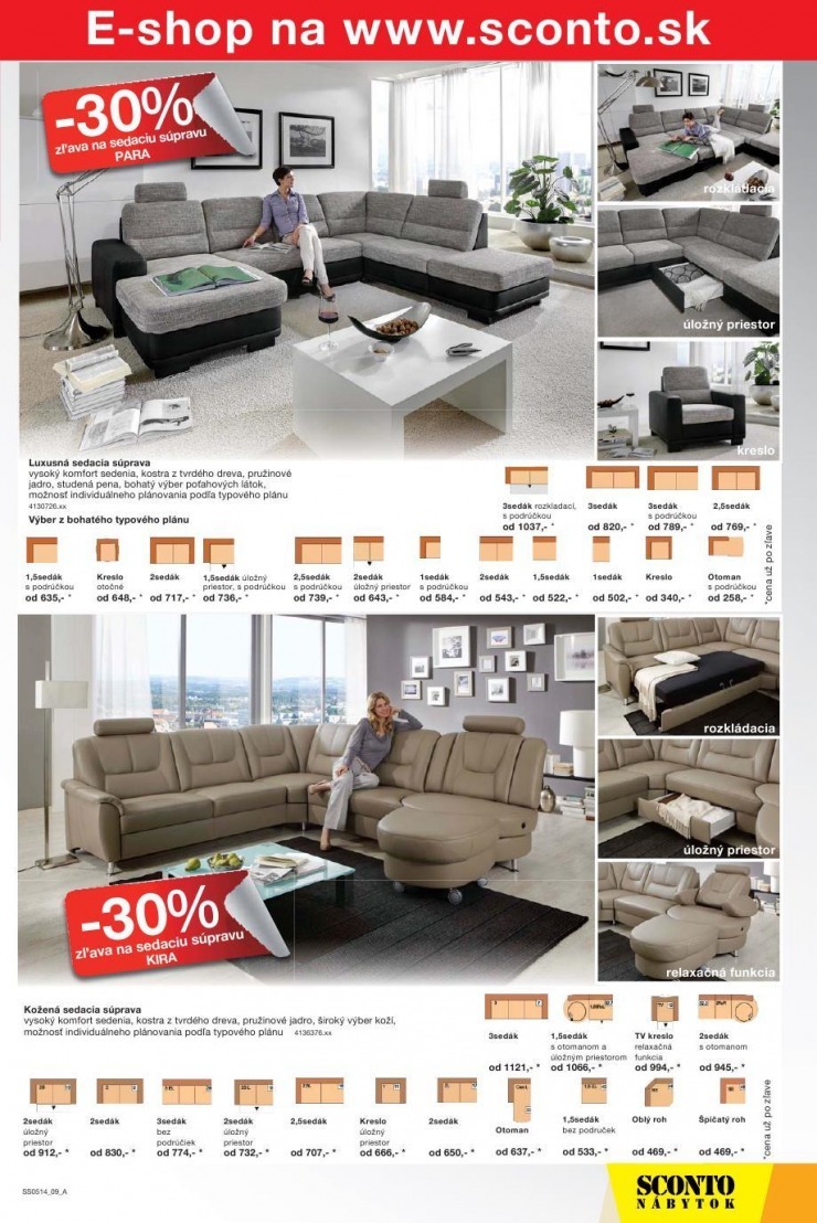 leták mimoriadný leták Sconto nábytok strana 9 leták mimoriadný leták Sconto nábytok strana 9