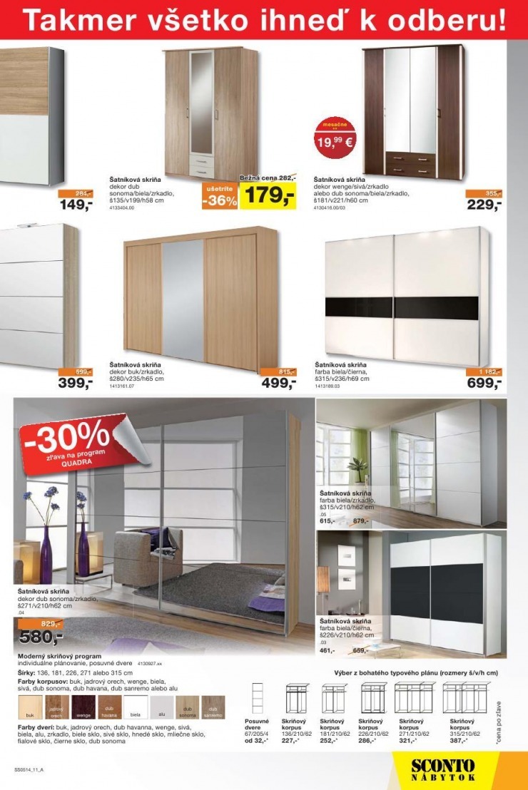 leták mimoriadný leták Sconto nábytok strana 11 leták mimoriadný leták Sconto nábytok strana 11