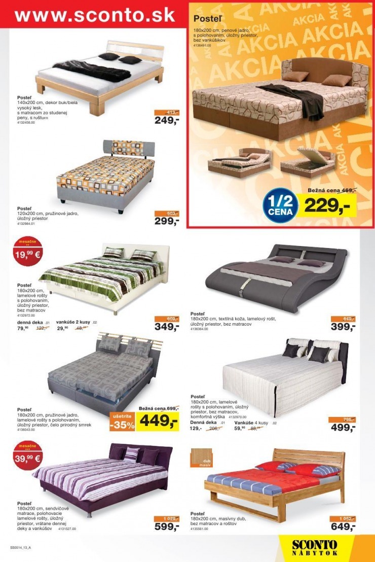 leták mimoriadný leták Sconto nábytok strana 13 leták mimoriadný leták Sconto nábytok strana 13