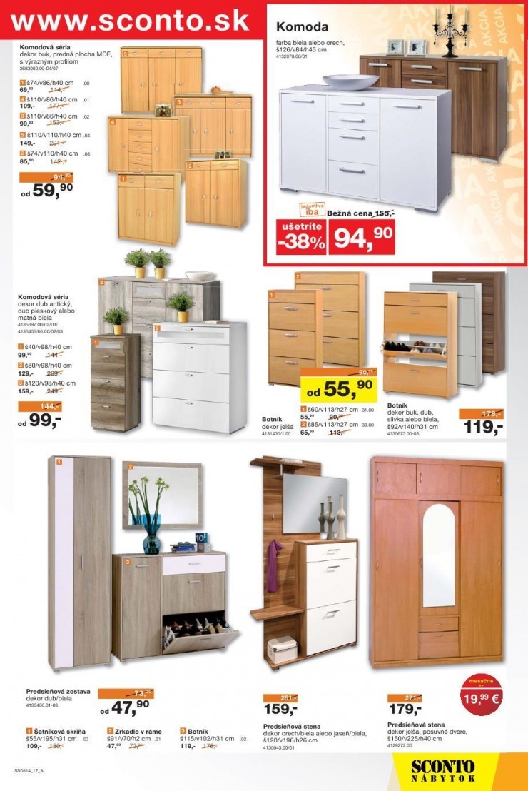 leták mimoriadný leták Sconto nábytok strana 17 leták mimoriadný leták Sconto nábytok strana 17