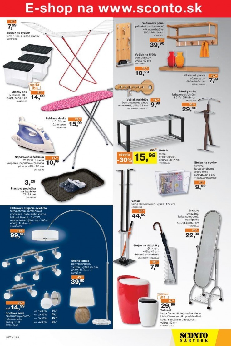 leták mimoriadný leták Sconto nábytok strana 19 leták mimoriadný leták Sconto nábytok strana 19