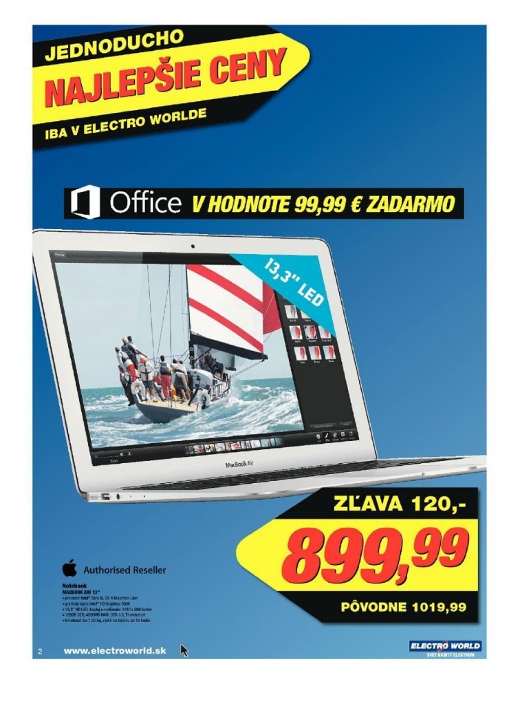 leták Electro World leták - najlepšie ceny strana 2 leták Electro World leták - najlepšie ceny strana 2
