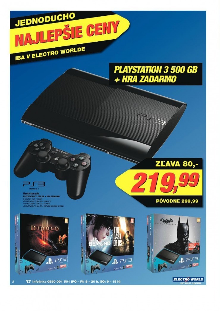 leták Electro World leták - najlepšie ceny strana 3 leták Electro World leták - najlepšie ceny strana 3