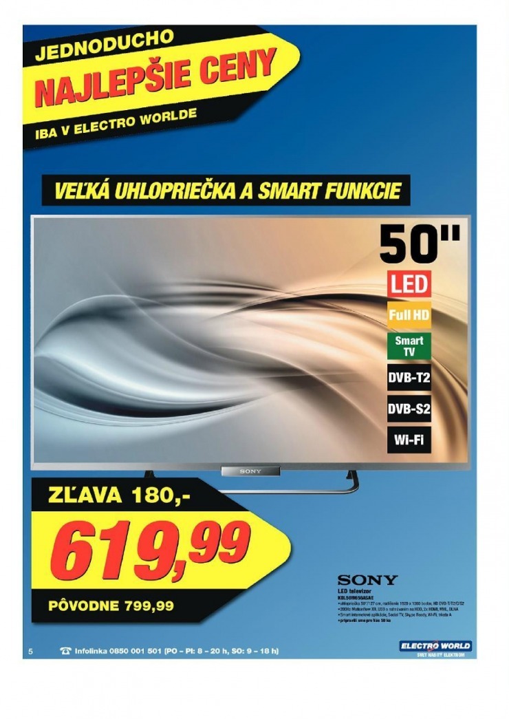 leták Electro World leták - najlepšie ceny strana 5 leták Electro World leták - najlepšie ceny strana 5