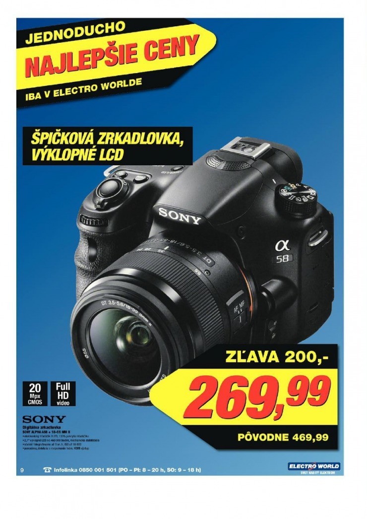 leták Electro World leták - najlepšie ceny strana 9 leták Electro World leták - najlepšie ceny strana 9