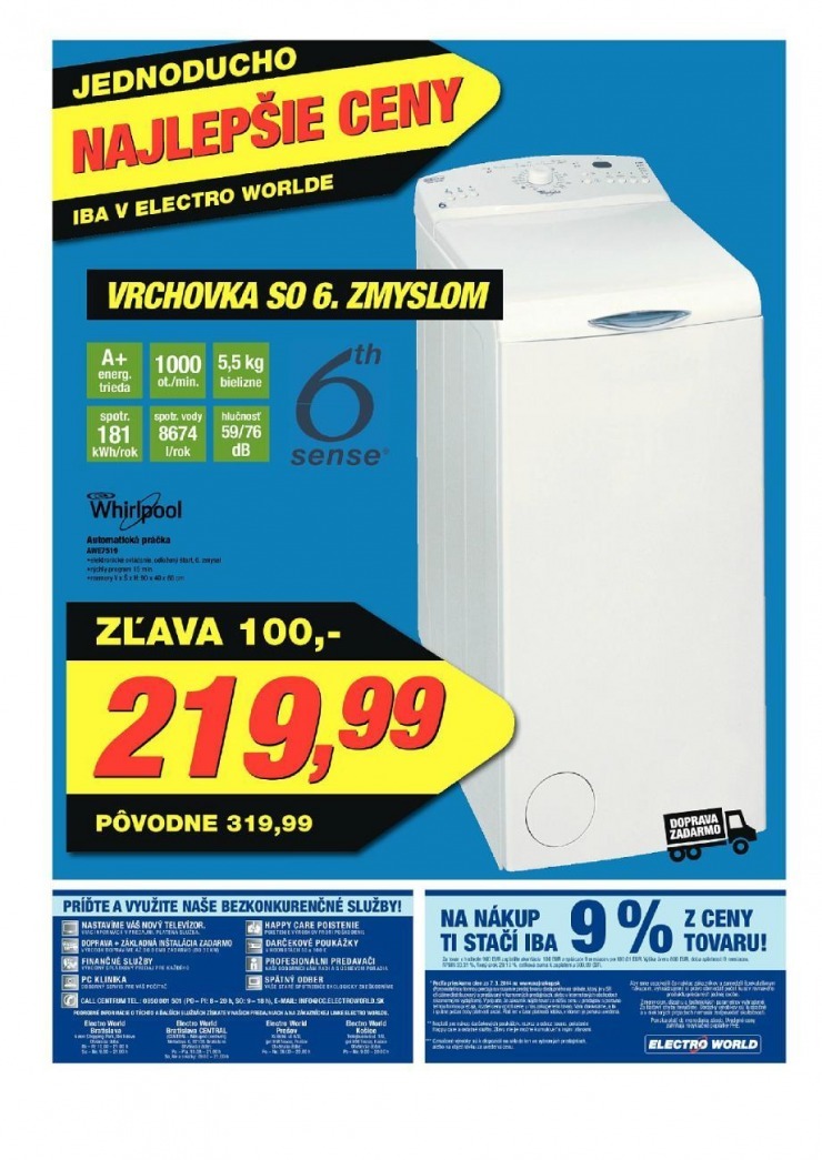 leták Electro World leták - najlepšie ceny strana 12 leták Electro World leták - najlepšie ceny strana 12