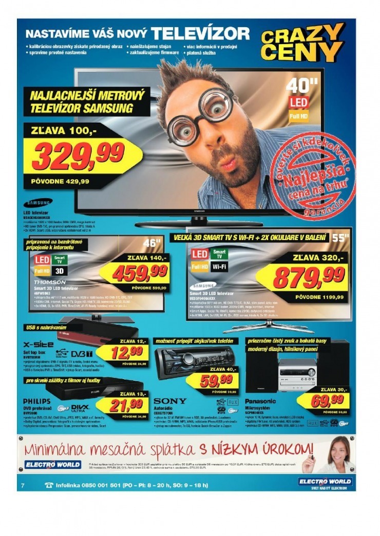 leták Electro World leták - crazy ceny strana 7 leták Electro World leták - crazy ceny strana 7