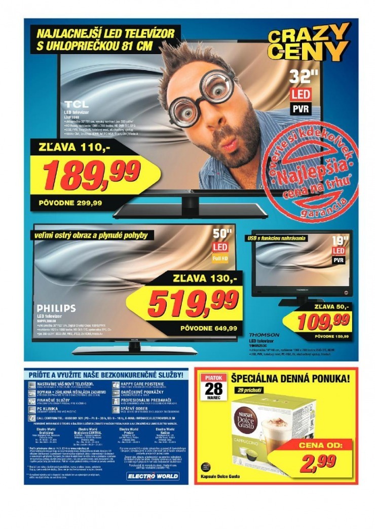 leták Electro World leták - crazy ceny strana 8 leták Electro World leták - crazy ceny strana 8