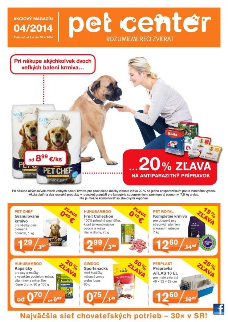 leták špeciálna ponuka Pet Center strana 1 leták špeciálna ponuka Pet Center strana 1