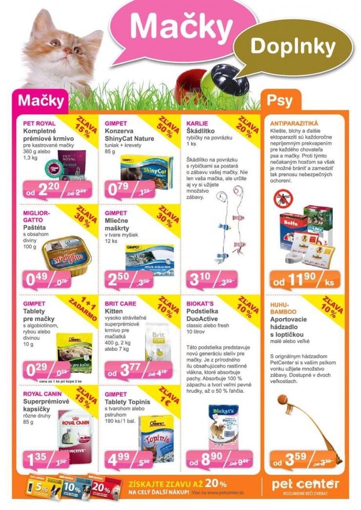 leták špeciálna ponuka Pet Center strana 5 leták špeciálna ponuka Pet Center strana 5