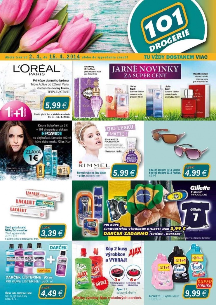 leták 101 Drogerie akčný leták strana 1 leták 101 Drogerie akčný leták strana 1