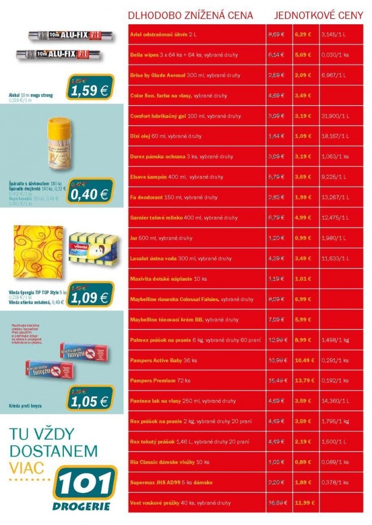 leták 101 Drogerie akčný leták strana 11 leták 101 Drogerie akčný leták strana 11