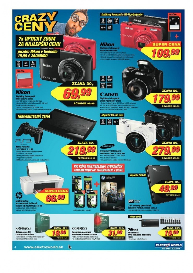 leták Electro World mimoriadný leták strana 4 leták Electro World mimoriadný leták strana 4