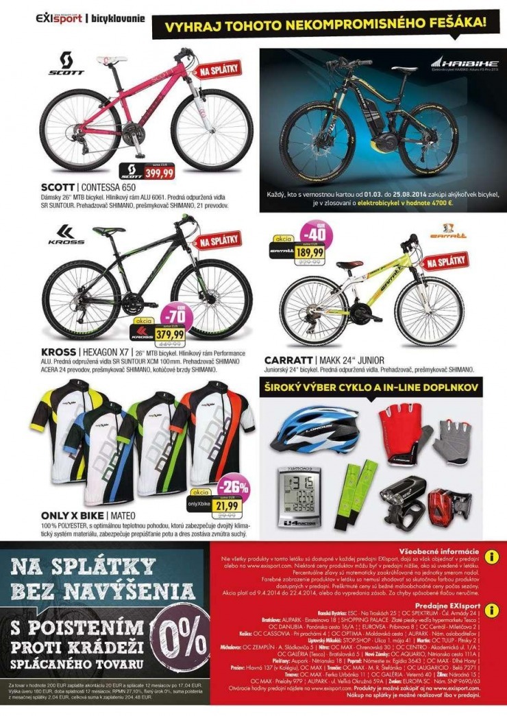 leták EXIsport leták - kupóny na zľavu strana 4 leták EXIsport leták - kupóny na zľavu strana 4