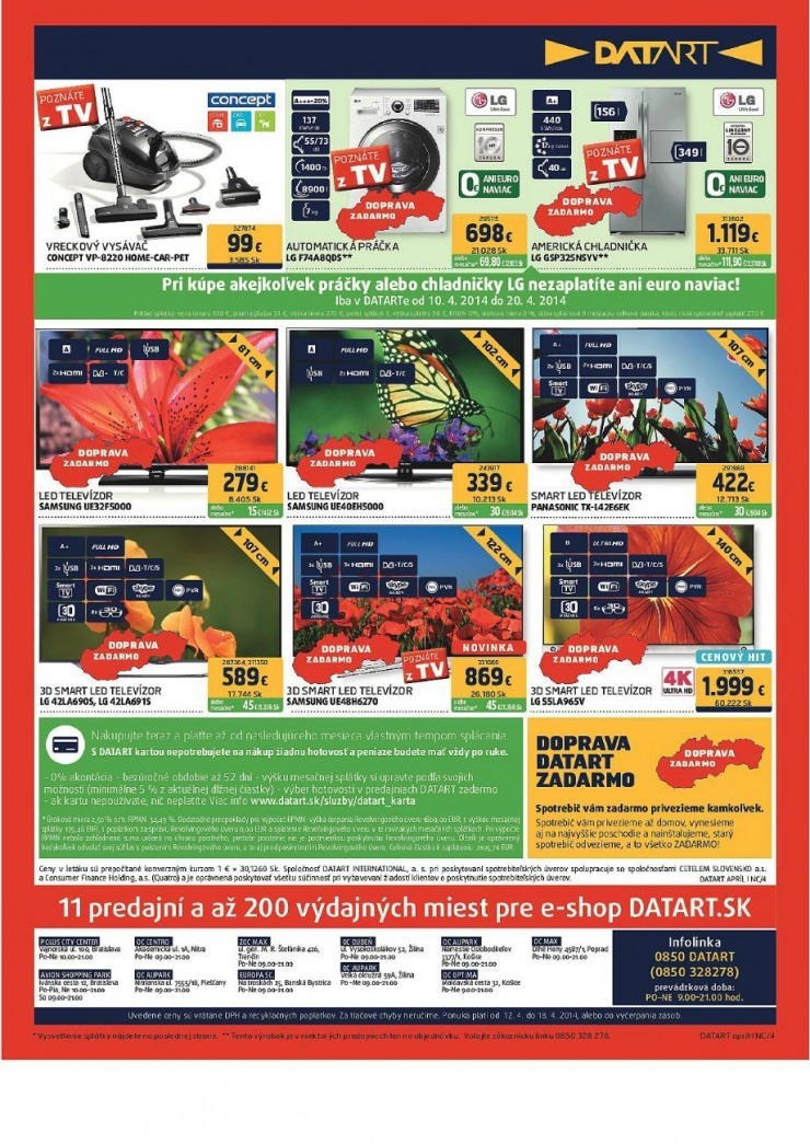 leták extra ponuka Datart strana 4 leták extra ponuka Datart strana 4