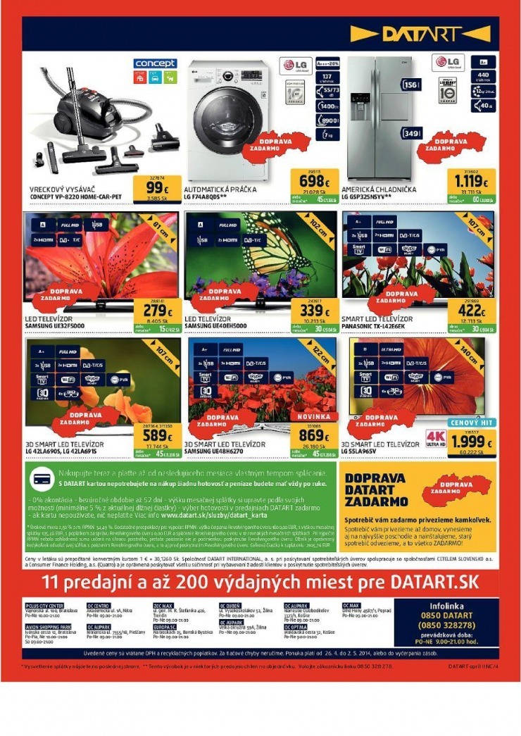 leták mimoriadná ponuka Datart strana 4 leták mimoriadná ponuka Datart strana 4